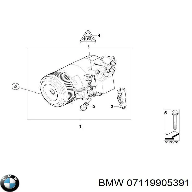 Perno de fijación del brazo inferior delantero BMW 07119905391 precio, desde 4,37 EUR
