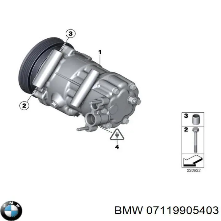 Perno de fijación del brazo inferior delantero BMW 07119905403 precio, desde 7,83 EUR