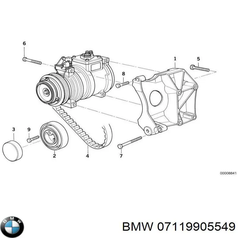 07119905549 BMW Pernos de culata