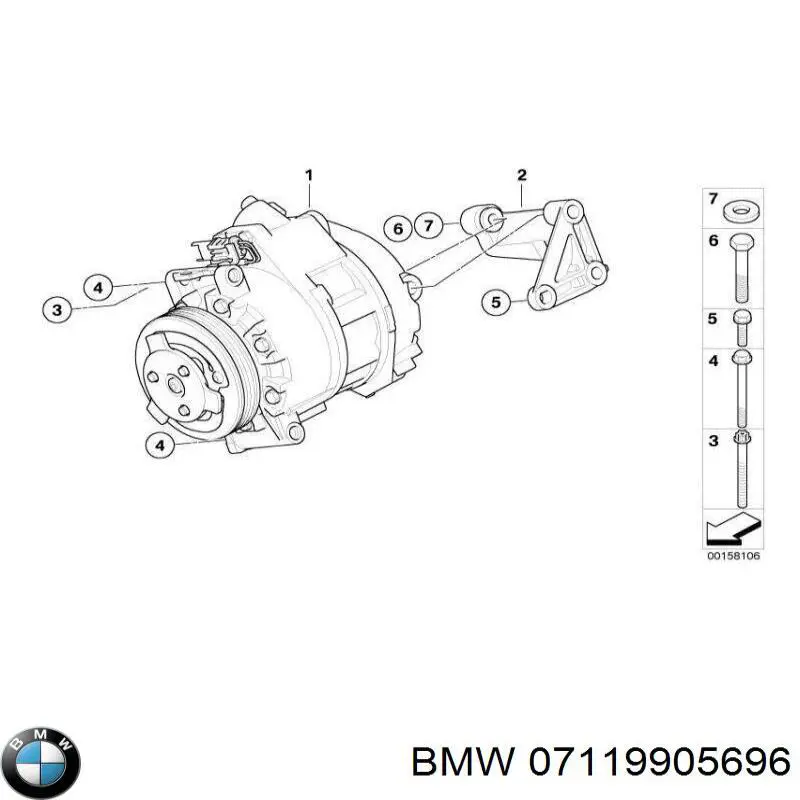 Comprar 07119905696 BMW Tornillos de culata