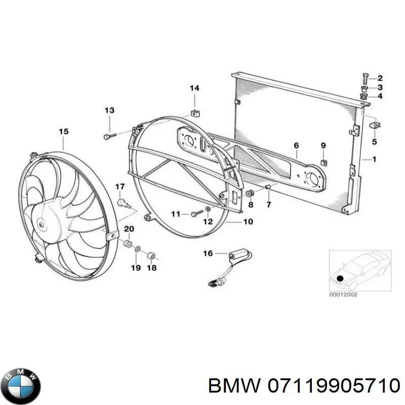 Tuerca de fijación del tubo de escape BMW 61611382282 precio, desde 2,48 EUR