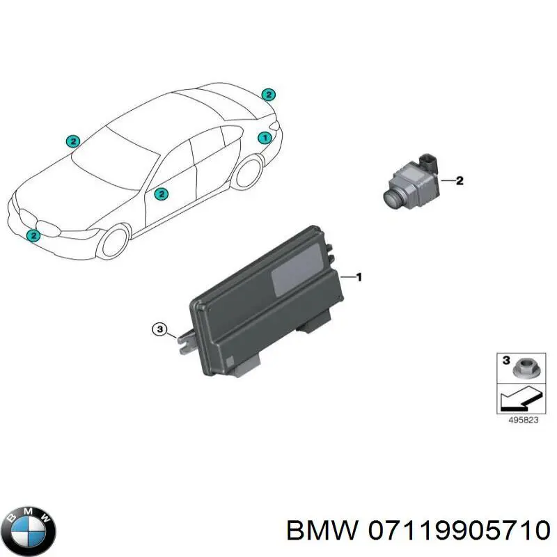 Comprar 61611382282 BMW Tuerca de fijación del tubo de escape