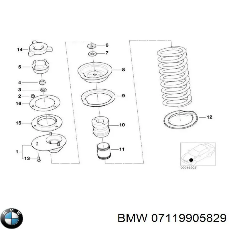 Comprar 07119905829 BMW Arandela superior del inyector