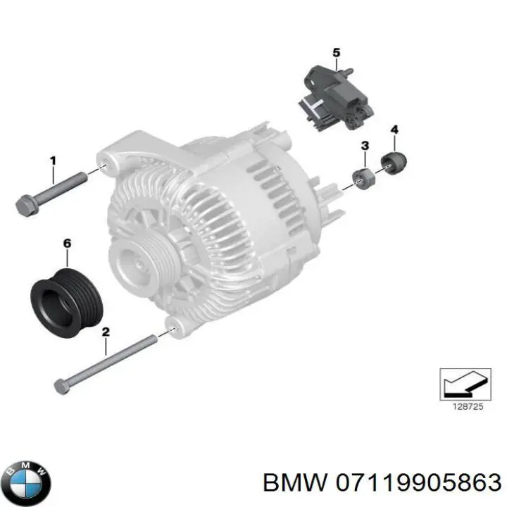 Perno de fijación del brazo inferior delantero BMW 07119905863 precio, desde 2,51 EUR