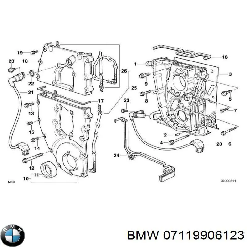 Comprar 07119906123 BMW Bloque de cilindros del motor