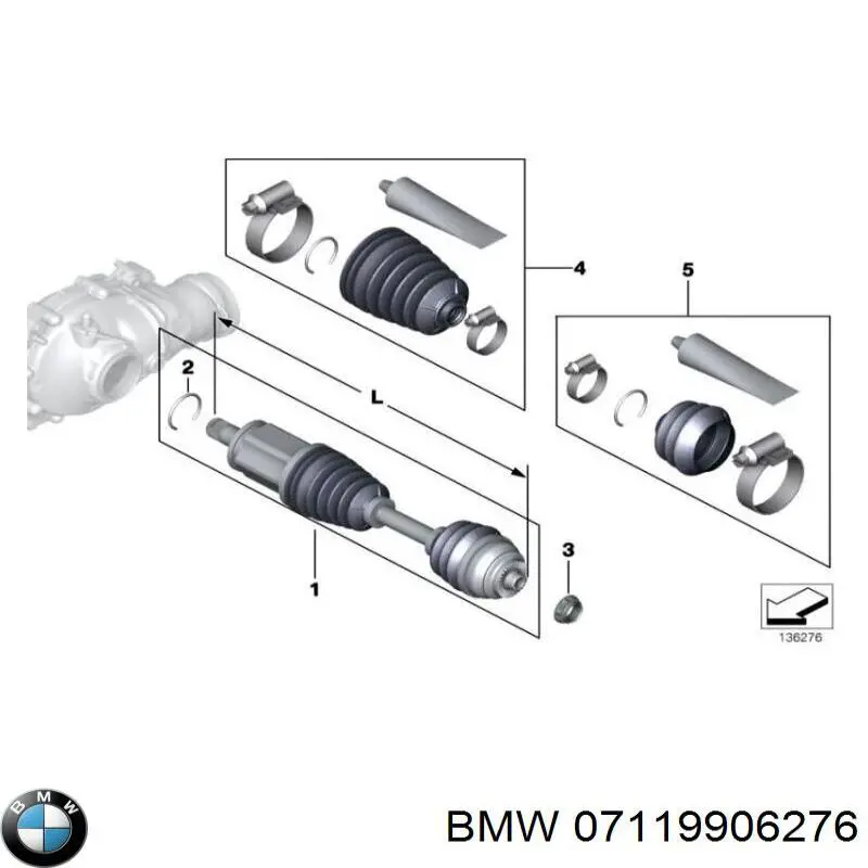Anillo de sellado del cuello de llenado de aceite para BMW 5 (F10)