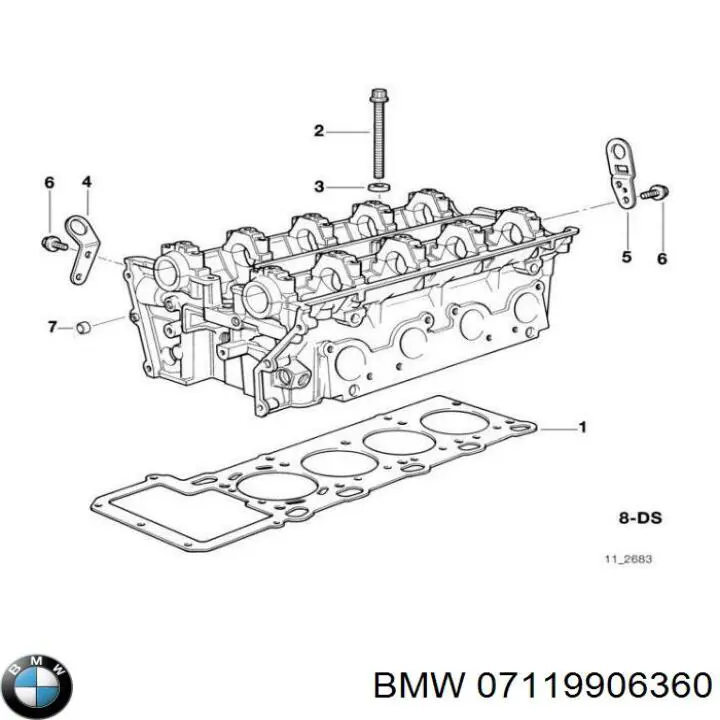 07119906360 BMW junta, tapa de tubo de llenado de aceite