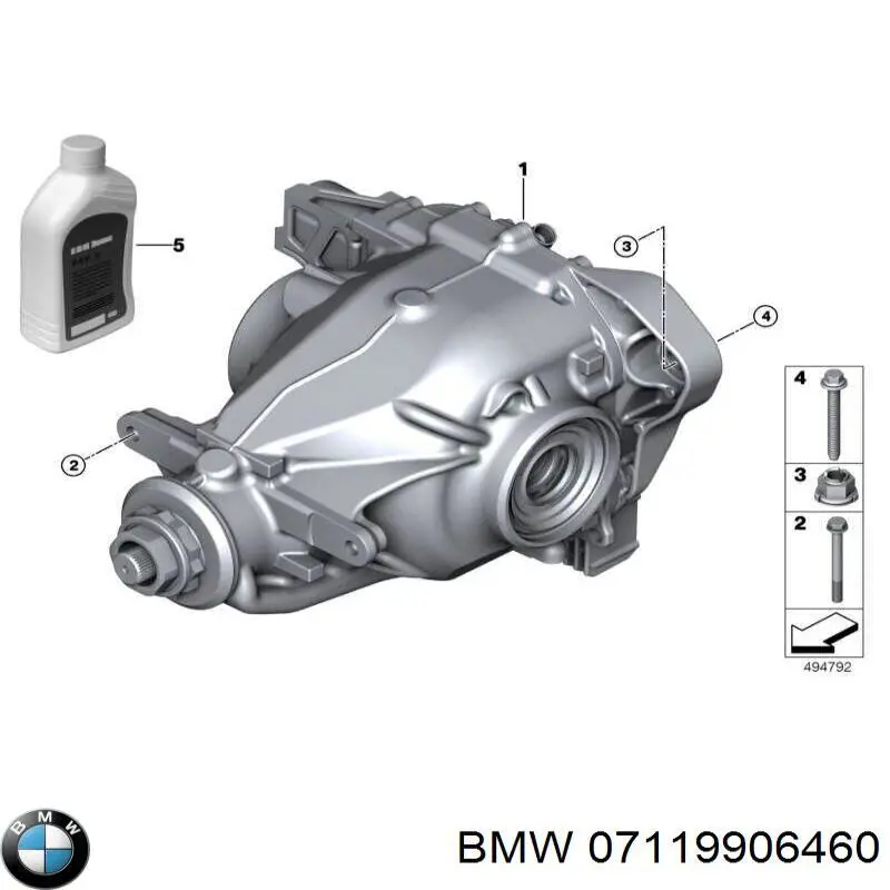 Comprar 07119906460 BMW Perno de fijación del brazo inferior delantero