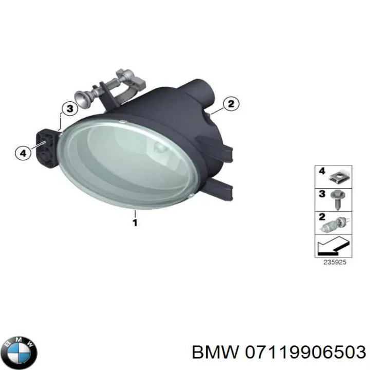 Lámpara halógena BMW 07119906503 precio, desde 9,04 EUR