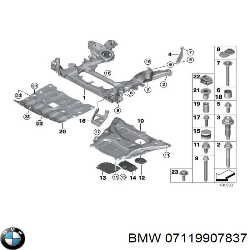 07119907837 BMW Pernos de culata