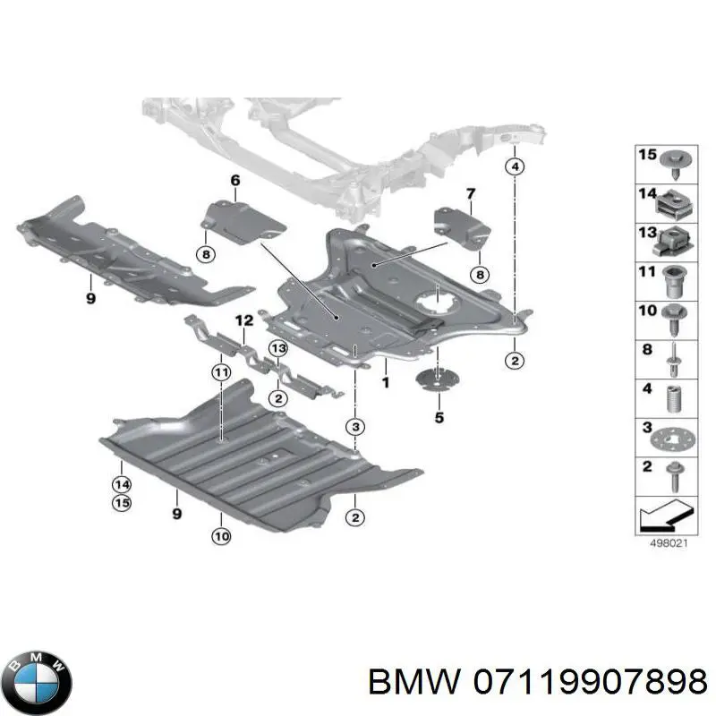 07119907898 BMW tornillo de culata