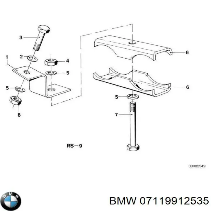 07119912535 BMW tornillo de culata