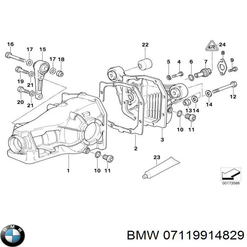 Comprar 07119914829 BMW Perno de fijación del brazo oscilante delantero