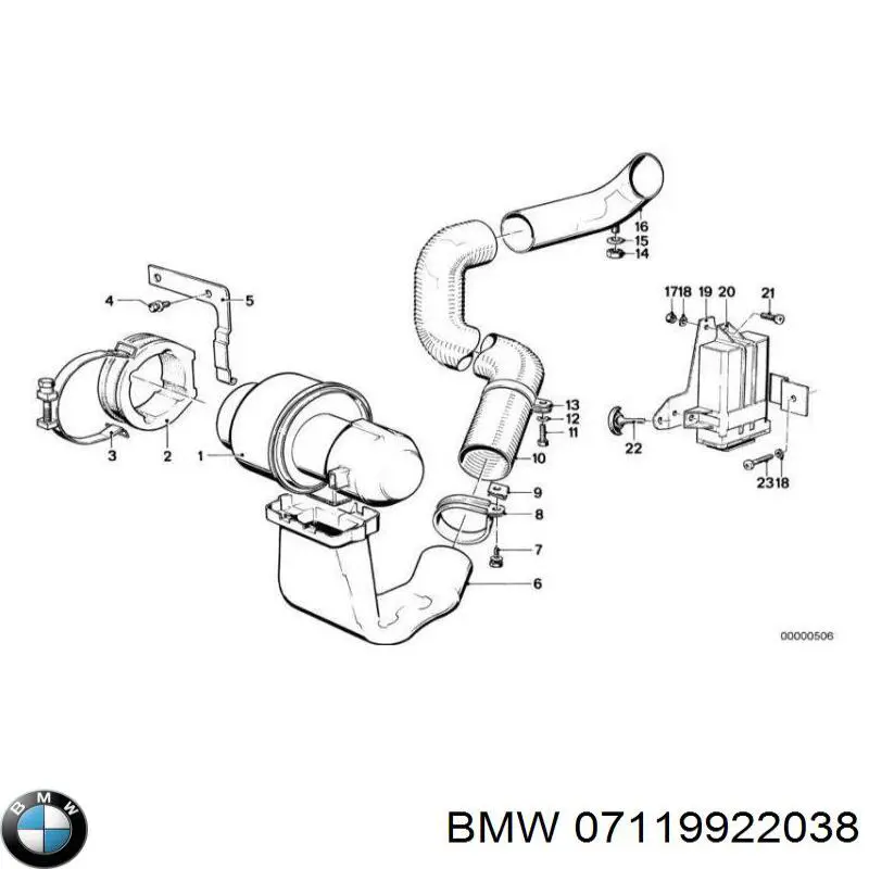 Comprar 07119905729 BMW Tuerca de fijación del tubo de escape