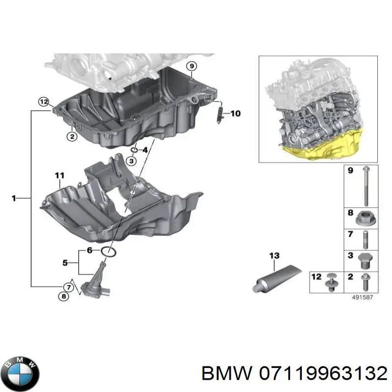 Junta del tapón del cárter de aceite BMW 07119963132 precio, desde 1,94 EUR