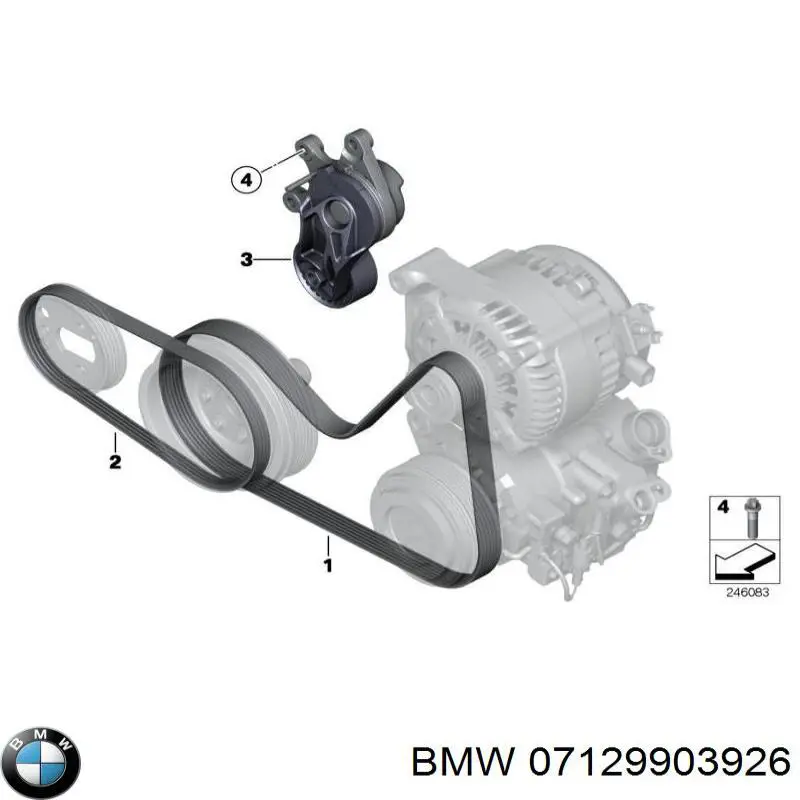 Comprar 07129903926 BMW Perno del sistema de escape (silenciador)