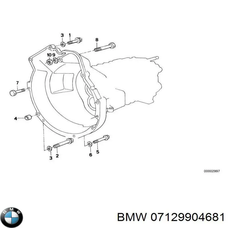 7129904681 BMW tornillo de culata