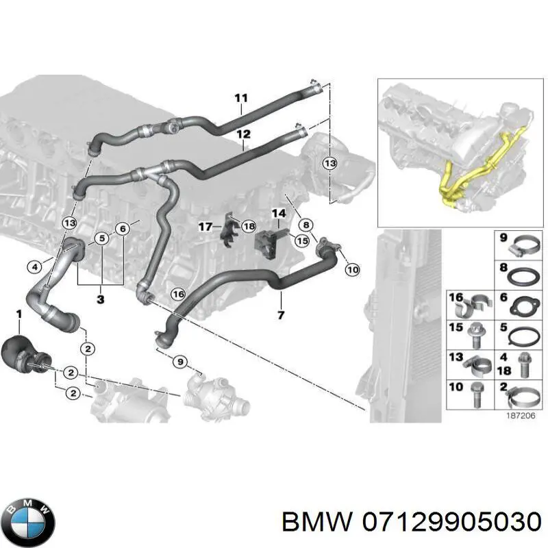  BMW 07129905030 precio, desde 3,09 EUR
