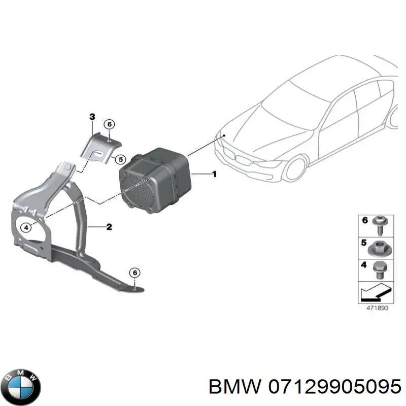 Tuerca de fijación del tubo de escape BMW 07129905095 precio, desde 1,62 EUR
