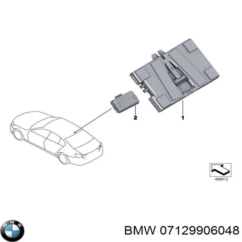 Tuerca de fijación del tubo de escape 07129906048 BMW