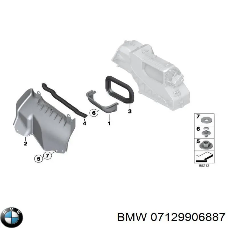 Comprar 07129906887 BMW Tuerca de fijación del tubo de escape
