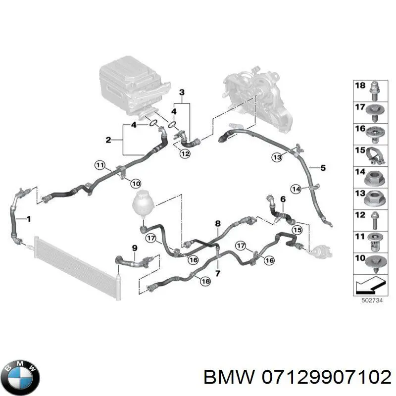 Comprar 07129907102 BMW Cojinete de rueda trasero