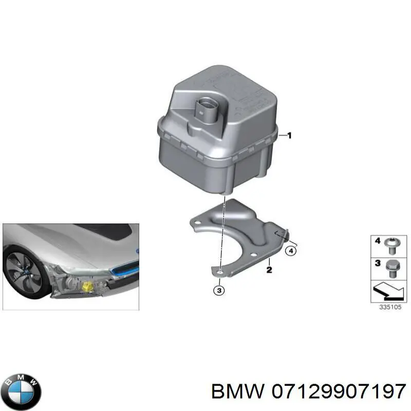 07129907197 BMW Pernos de culata