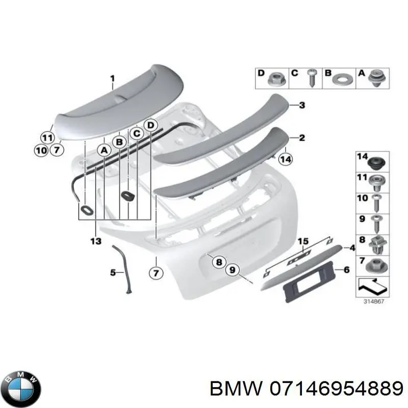  BMW 07146954889 precio, desde 3,81 EUR