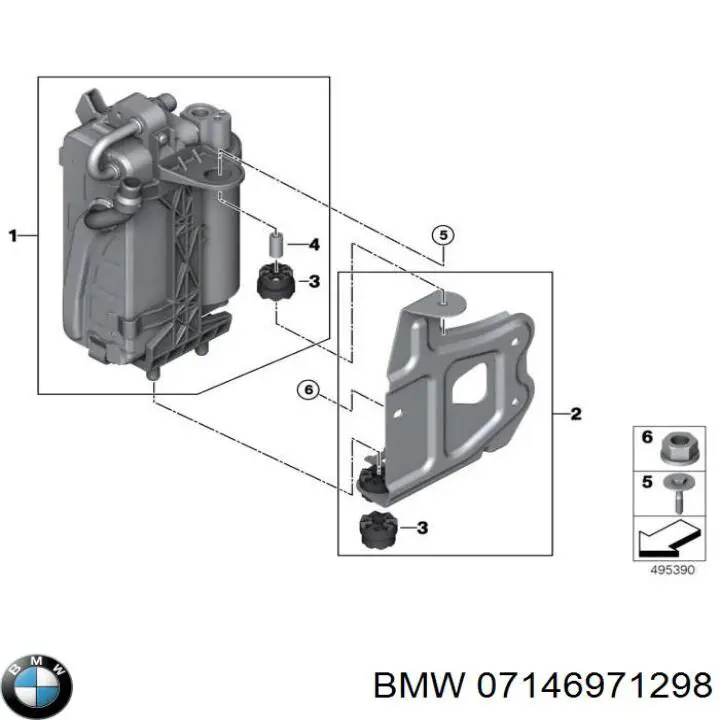 Perno de fijación del brazo inferior delantero BMW 07146971298 precio, desde 1,26 EUR