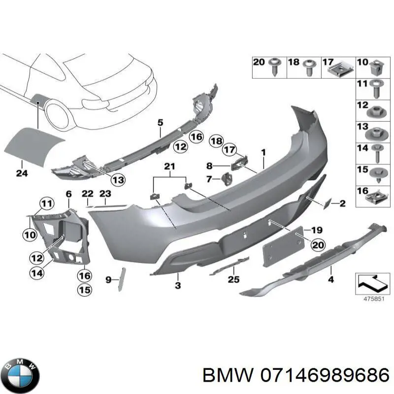 BMW 07146989686 precio, desde 1,91 EUR