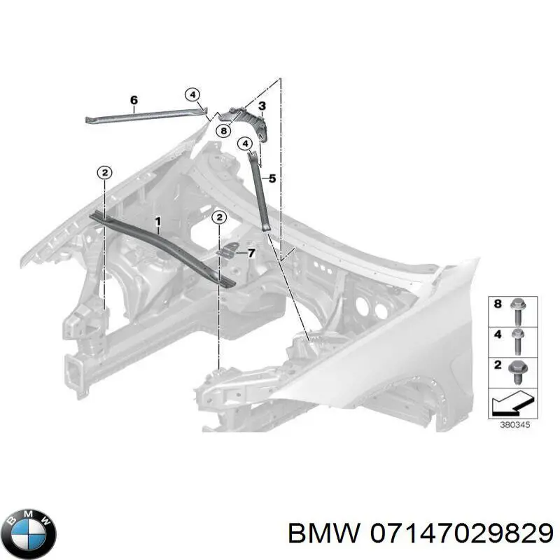 7147186930 BMW tornillo de culata