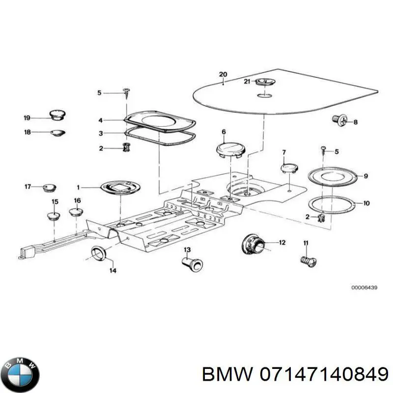 Tapón debajo de la carrocería BMW 2 (F45)