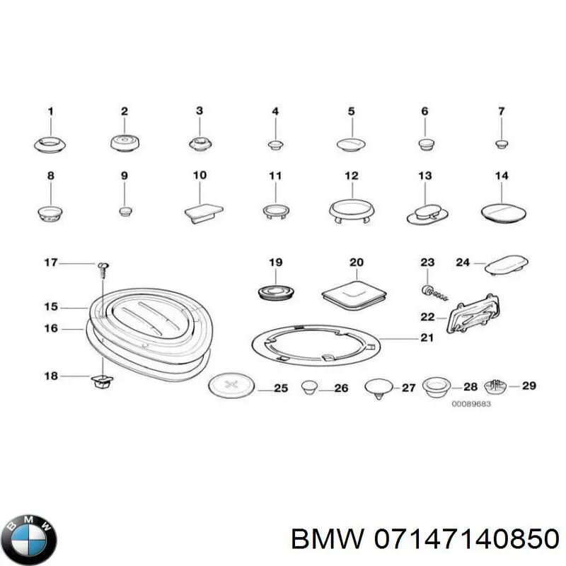 07147140850 BMW juego de reparación, cilindro de freno principal