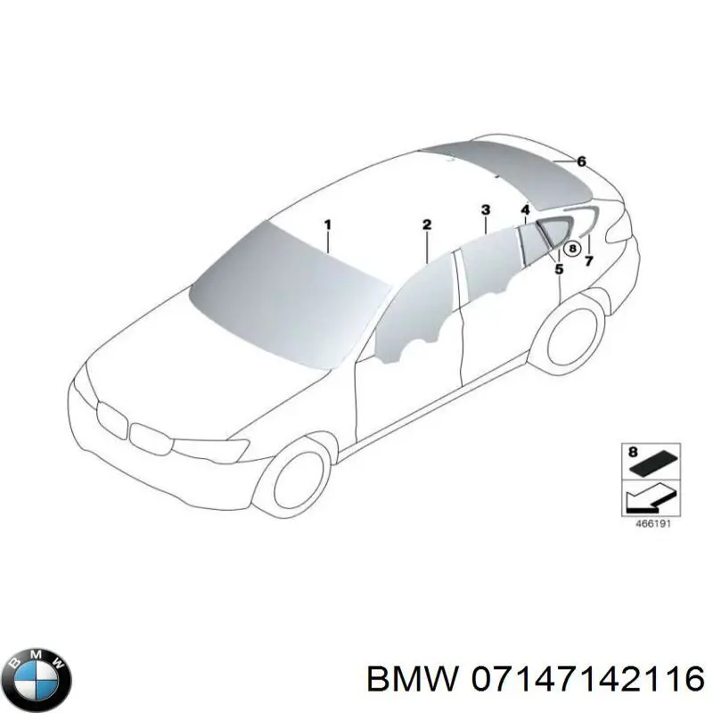 07147142116 BMW abrazadera de silenciador trasera