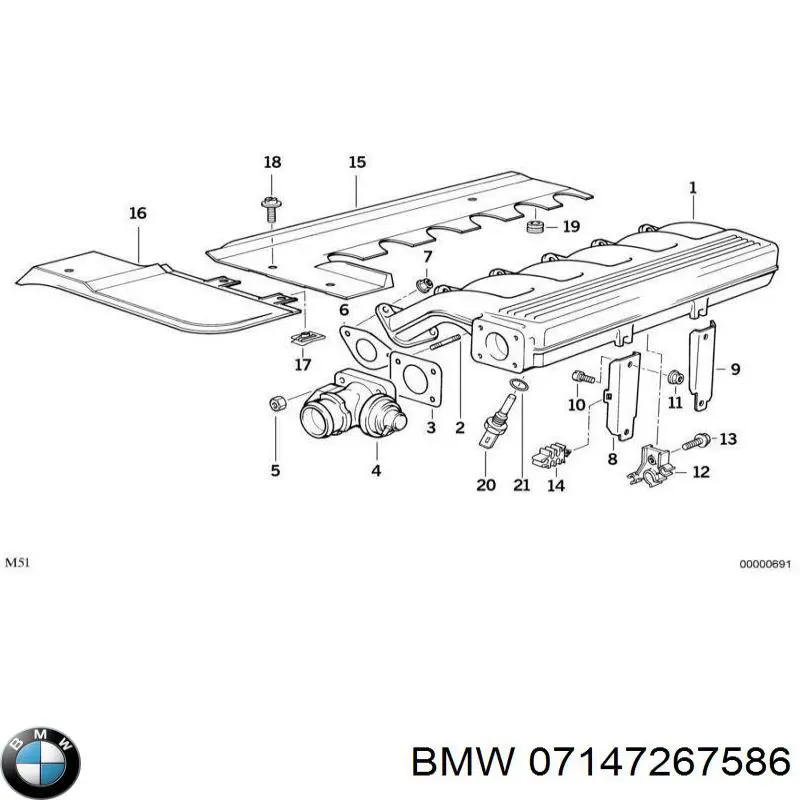  BMW 07147267586 precio, desde 6,96 EUR