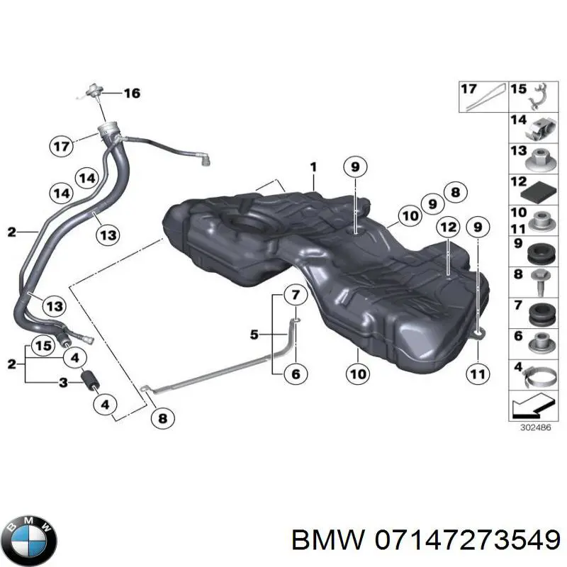 Comprar 07147273549 BMW Soporte de matrícula delantera