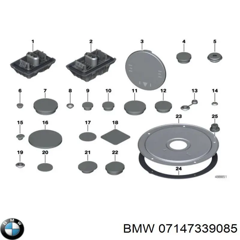 07147339085 BMW juego de reparación, cilindro de freno principal