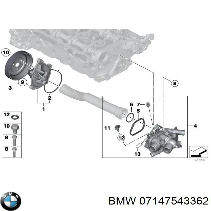 Perno de fijación del brazo inferior delantero BMW 07147543362 precio, desde 1,48 EUR