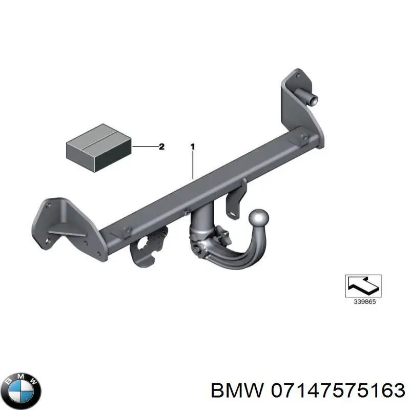 Tuerca de fijación del tubo de escape BMW 07147575163