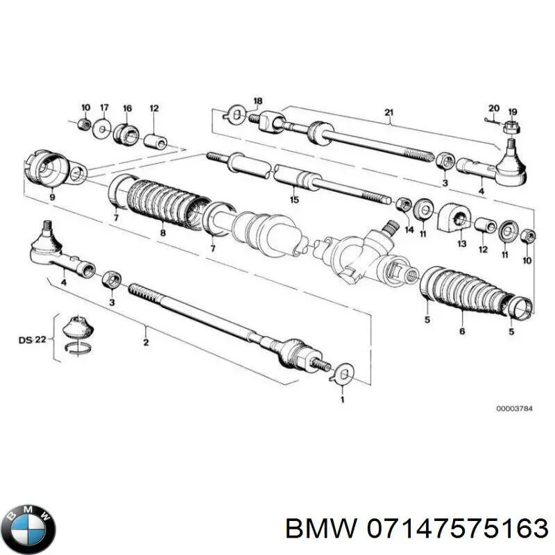 Tuerca de fijación del tubo de escape BMW 07147575163 precio, desde 2,03 EUR