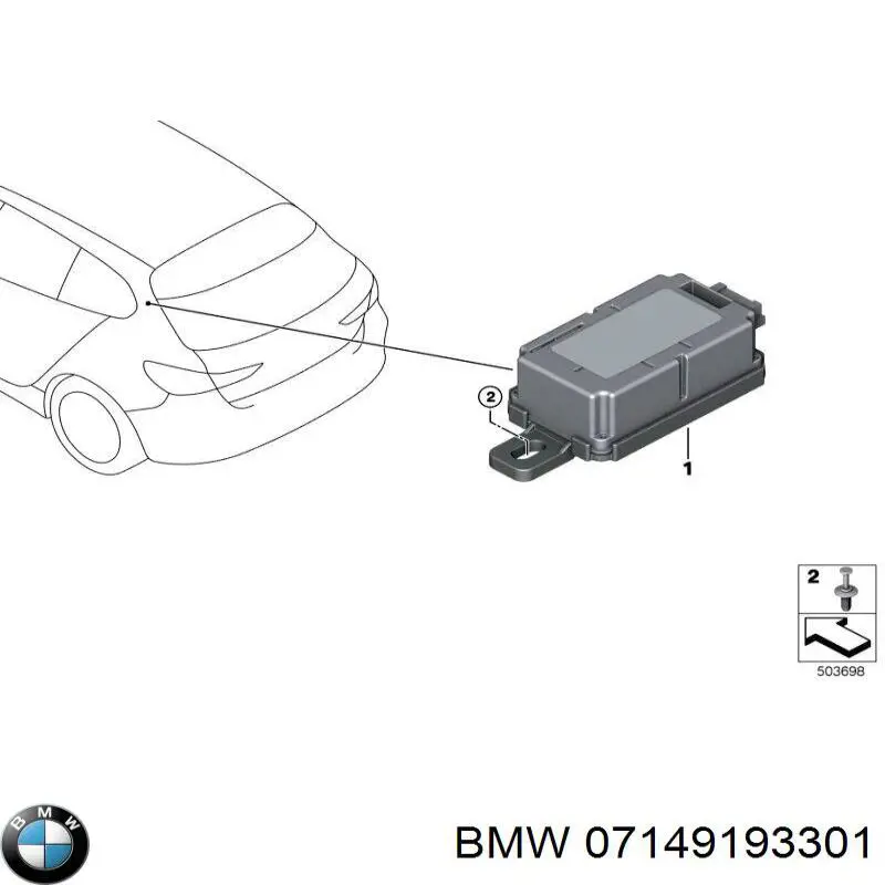 Comprar 07149193301 BMW Clip de fijación de la rejilla del radiador