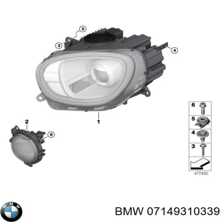 Soporte de montaje del faro delantero BMW 7149310339 precio, desde 12,95 EUR