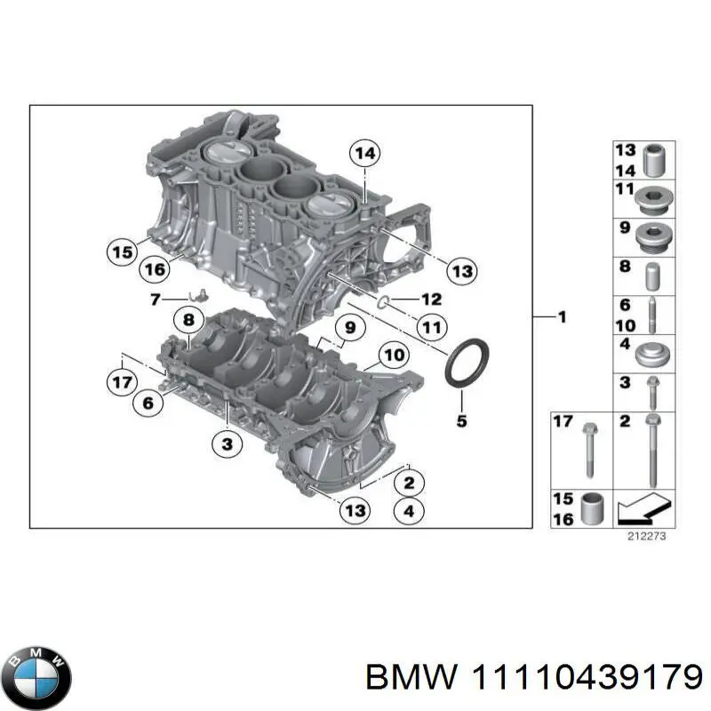 11110439179 BMW bloque motor