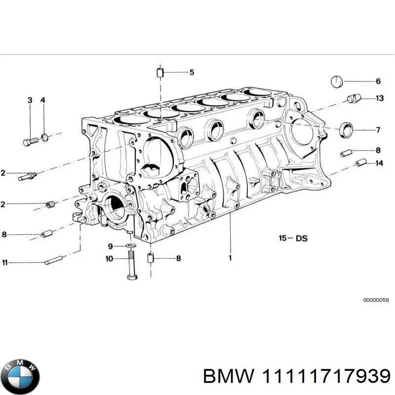 Tapón de culata BMW 11111717939