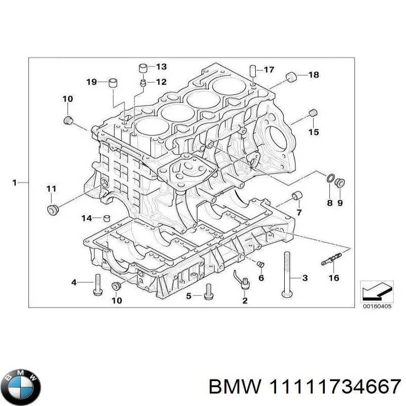 11111734667 BMW válvula de alivio de presión de culata