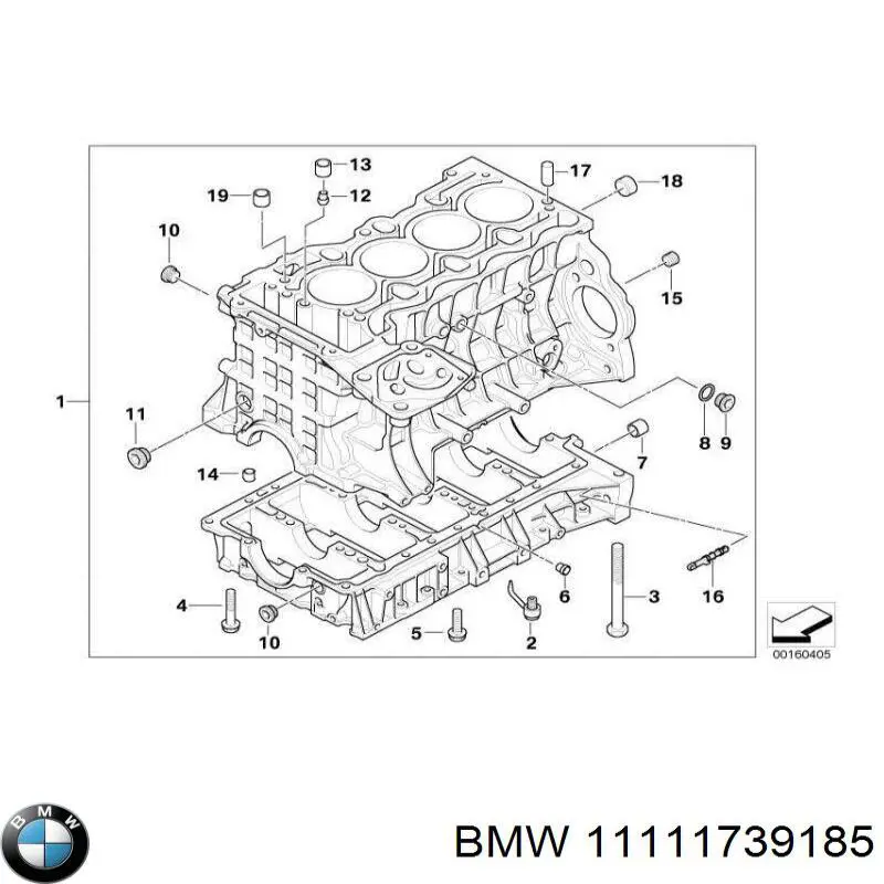 Comprar 11111739185 BMW Abrazadera de sujeción delantera
