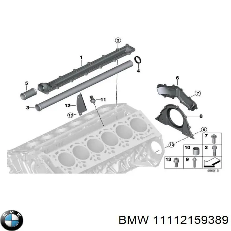 11112159389 BMW juego de juntas de motor, completo