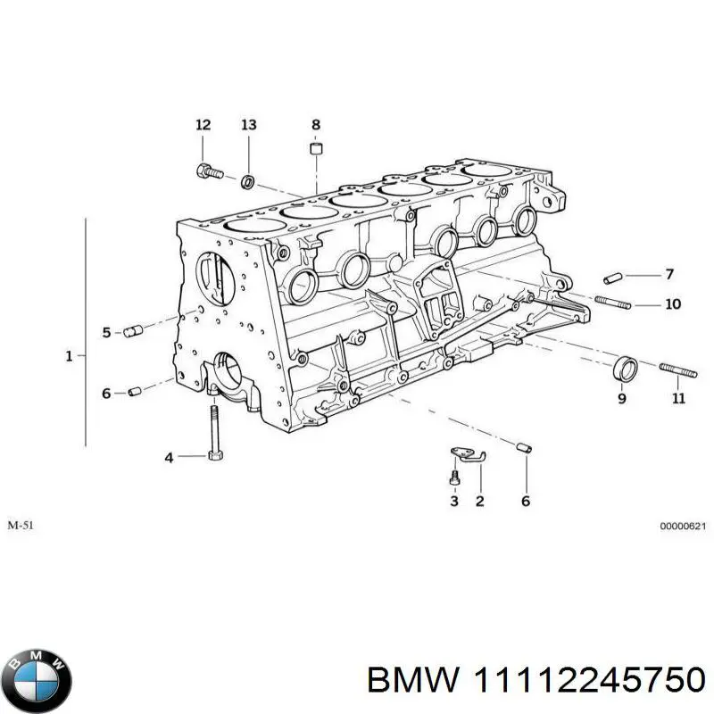 11112245750 BMW bloque motor