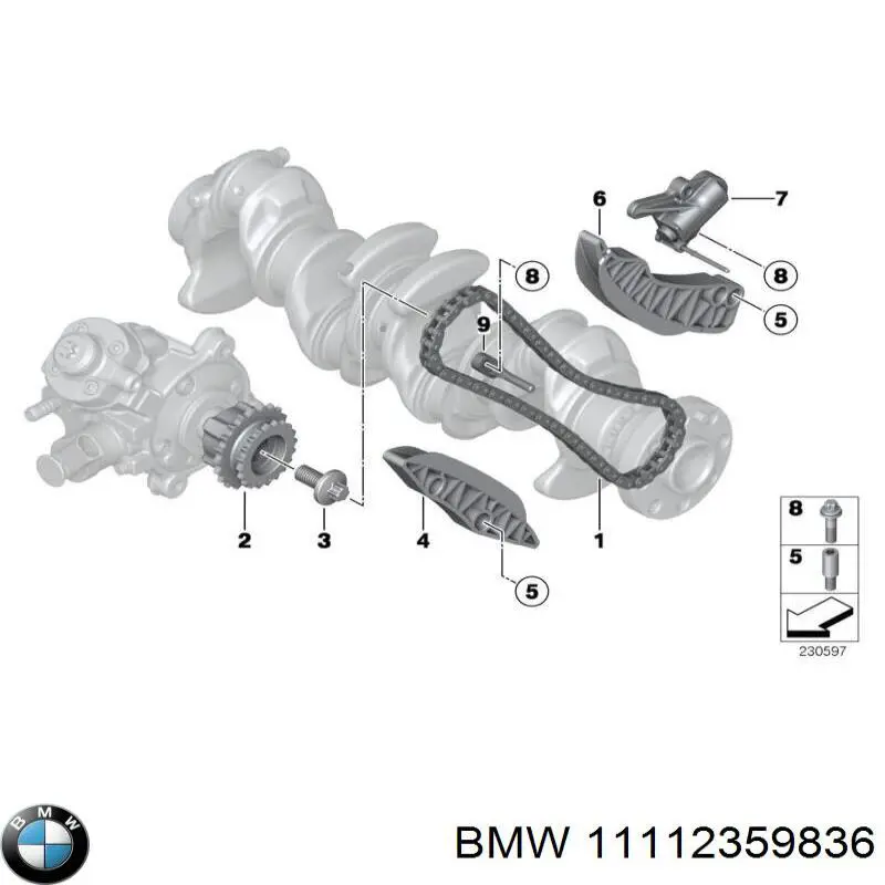 Bloque de cilindros del motor BMW 11112359836 precio, desde 6172,93 EUR