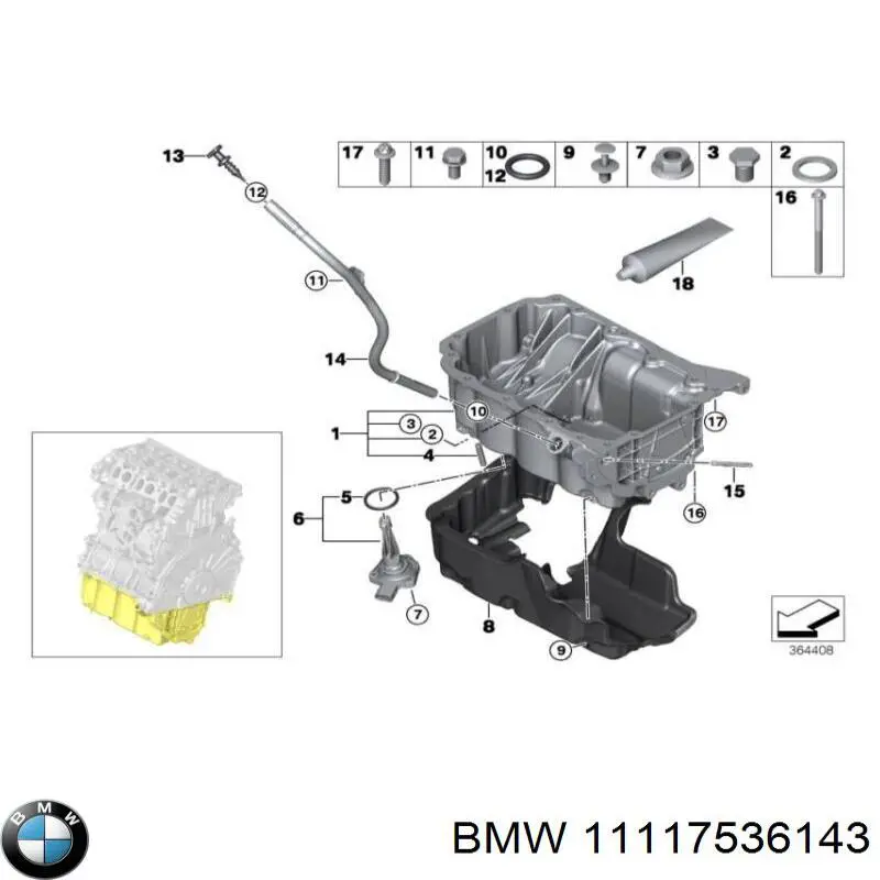  BMW 11117536143 precio, desde 3,02 EUR